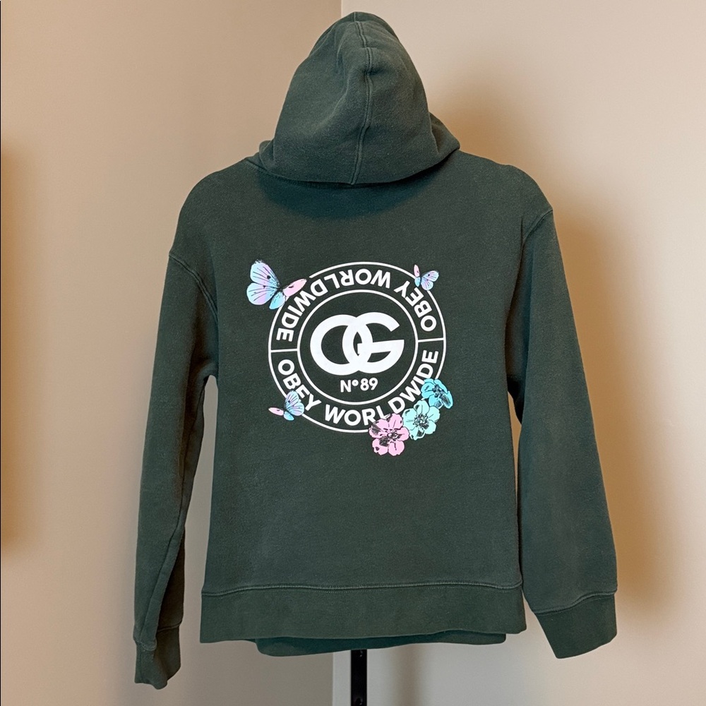 Obey Size Small Green Hoodie - Picture 4 of 4